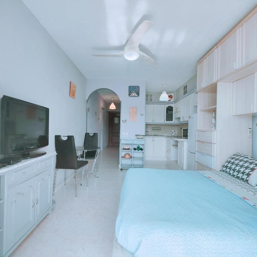 Estudio Colette En Primera Linea De La Playa Los Cristianos  Kültér fotó